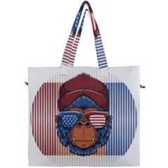 Gorilla Ape Zoo Mammal Usa Canvas Travel Bag by Sarkoni