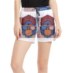 Gorilla Ape Zoo Mammal Usa Women s Runner Shorts by Sarkoni