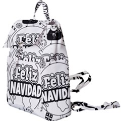 Christmas Santa Snow Happy Joy Buckle Everyday Backpack by Sarkoni