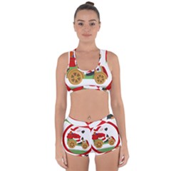 Christmas Santa Claus Racerback Boyleg Bikini Set by Sarkoni