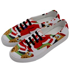 Christmas Santa Claus Men s Classic Low Top Sneakers by Sarkoni