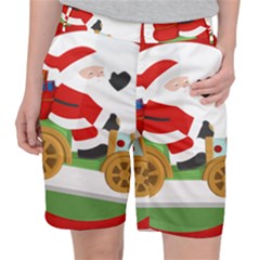 Christmas Santa Claus Women s Pocket Shorts