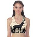 Deer Wildlife Fitness Sports Bra View1