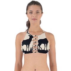 Deer Wildlife Perfectly Cut Out Bikini Top by Sarkoni