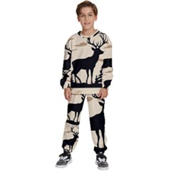 Deer Wildlife Kids  Sweatshirt Set by Sarkoni