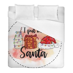 Santa Cookies Christmas Duvet Cover (full/ Double Size) by Sarkoni