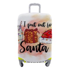 Santa Cookies Christmas Luggage Cover (small) by Sarkoni