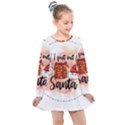 Santa Cookies Christmas Kids  Long Sleeve Dress View1