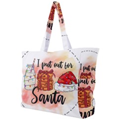 Santa Cookies Christmas Simple Shoulder Bag by Sarkoni