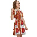 Santa Cookies Christmas Kids  Puff Sleeved Dress View2