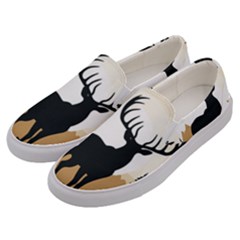 Deer Wildlife Nature Men s Canvas Slip Ons by Sarkoni