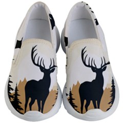 Deer Wildlife Nature Kids Lightweight Slip Ons by Sarkoni