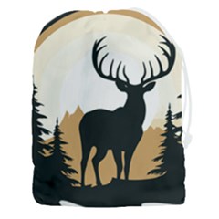 Deer Wildlife Nature Drawstring Pouch (3xl) by Sarkoni