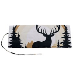 Deer Wildlife Nature Roll Up Canvas Pencil Holder (s) by Sarkoni