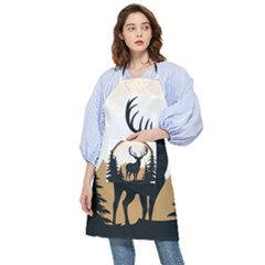 Deer Wildlife Nature Pocket Apron by Sarkoni