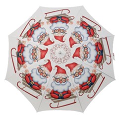 Santa Glasses Yoga Chill Vibe Straight Umbrellas