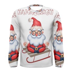 Santa Glasses Yoga Chill Vibe Men s Long Sleeve T-shirt