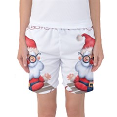 Santa Glasses Yoga Chill Vibe Women s Basketball Shorts