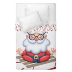 Santa Glasses Yoga Chill Vibe Duvet Cover Double Side (single Size)