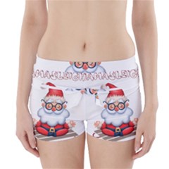 Santa Glasses Yoga Chill Vibe Boyleg Bikini Wrap Bottoms