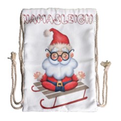 Santa Glasses Yoga Chill Vibe Drawstring Bag (large)