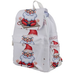 Santa Glasses Yoga Chill Vibe Top Flap Backpack