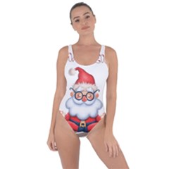 Santa Glasses Yoga Chill Vibe Bring Sexy Back Swimsuit