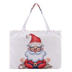 Santa Glasses Yoga Chill Vibe Medium Tote Bag