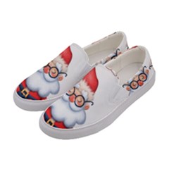 Santa Glasses Yoga Chill Vibe Women s Canvas Slip Ons