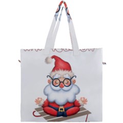 Santa Glasses Yoga Chill Vibe Canvas Travel Bag