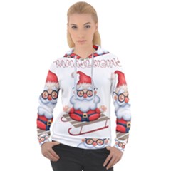 Santa Glasses Yoga Chill Vibe Women s Overhead Hoodie