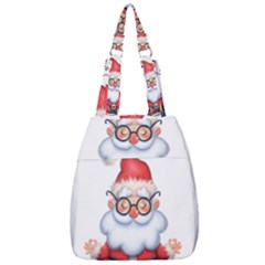 Santa Glasses Yoga Chill Vibe Center Zip Backpack