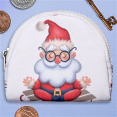 Santa Glasses Yoga Chill Vibe Horseshoe Style Canvas Pouch