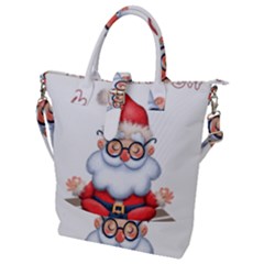 Santa Glasses Yoga Chill Vibe Buckle Top Tote Bag by Sarkoni