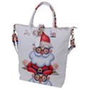 Santa Glasses Yoga Chill Vibe Buckle Top Tote Bag View1