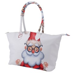 Santa Glasses Yoga Chill Vibe Canvas Shoulder Bag