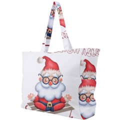 Santa Glasses Yoga Chill Vibe Simple Shoulder Bag