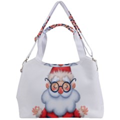 Santa Glasses Yoga Chill Vibe Double Compartment Shoulder Bag