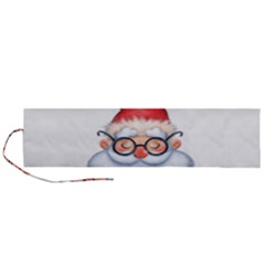 Santa Glasses Yoga Chill Vibe Roll Up Canvas Pencil Holder (l)