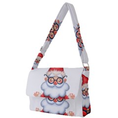 Santa Glasses Yoga Chill Vibe Full Print Messenger Bag (l)