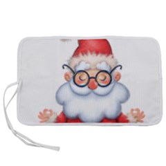 Santa Glasses Yoga Chill Vibe Pen Storage Case (m)