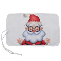 Santa Glasses Yoga Chill Vibe Pen Storage Case (l)