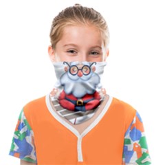 Santa Glasses Yoga Chill Vibe Face Covering Bandana (kids)