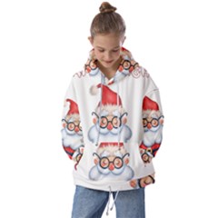 Santa Glasses Yoga Chill Vibe Kids  Oversized Hoodie