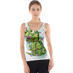 Dinosaur T-rex Dino Tyrannasaurus Women s Basic Tank Top by Sarkoni