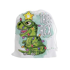 Dinosaur T-rex Dino Tyrannasaurus Drawstring Pouch (xl) by Sarkoni