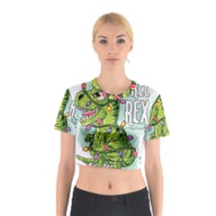 Dinosaur T-rex Dino Tyrannasaurus Cotton Crop Top by Sarkoni