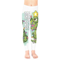 Dinosaur T-rex Dino Tyrannasaurus Kids  Leggings by Sarkoni