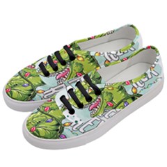 Dinosaur T-rex Dino Tyrannasaurus Women s Classic Low Top Sneakers by Sarkoni