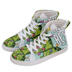 Dinosaur T-rex Dino Tyrannasaurus Men s Hi-top Skate Sneakers by Sarkoni